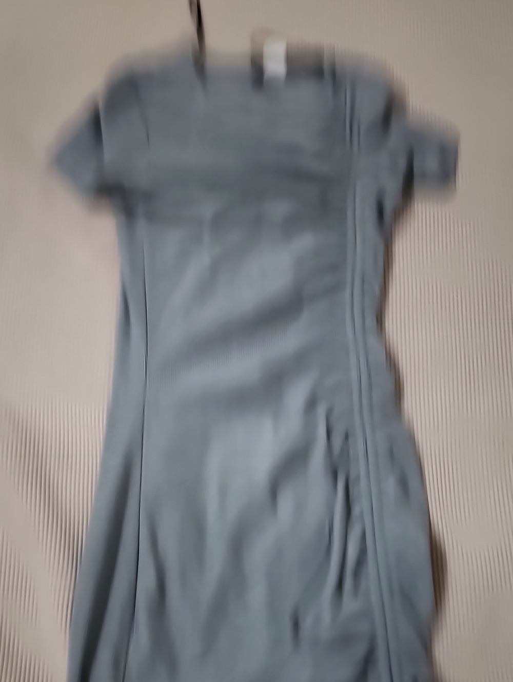 H&M Slate Blue Short-Sleeve Sheath Dress